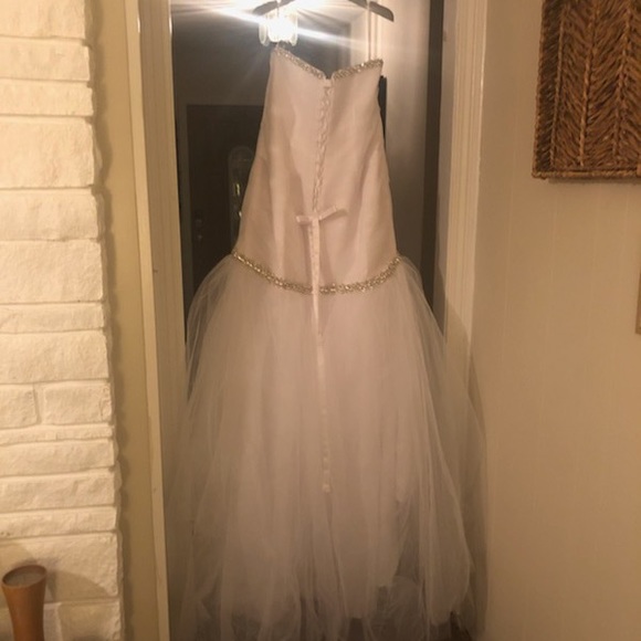 White Mermaid Wedding Bride Dress - Picture 7 of 7